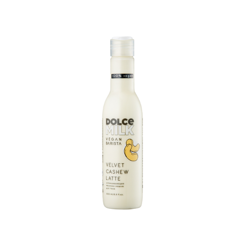 DOLCE MILK Vegan Barista Body Milk Velvet Cashew Latte – Moisturizing & Radiance Boosting Vegan Body Lotion, 200 ml