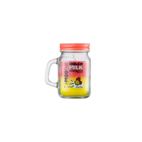 DOLCE MILK Dream Team Smoothie Candle – Raspberry & Lime Aromatic Candle, 85 g