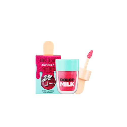 DOLCE MILK Lip Gloss “Mint Hint & Choco Latte” – Moisturizing Lip Shine, 6 ml