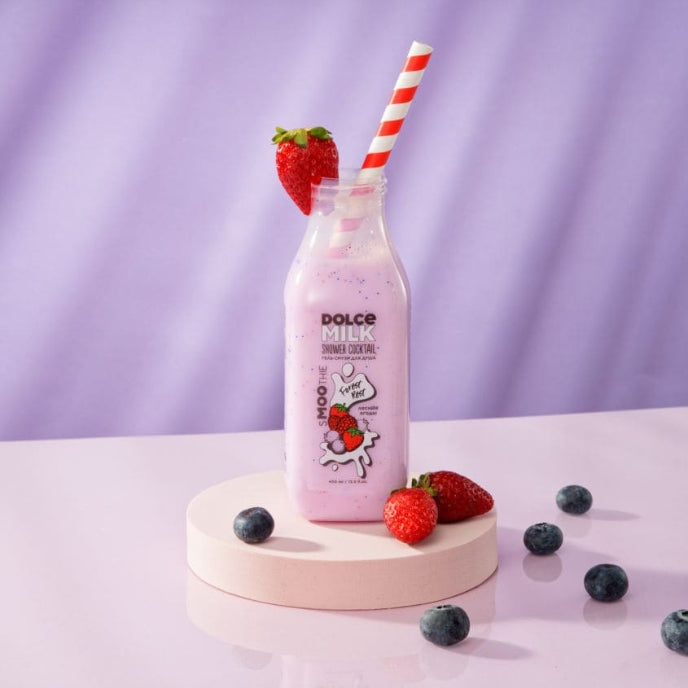 DOLCE MILK Forest Rest Shower Gel Smoothie – Blueberry & Milk Protein Blend, 400 ml