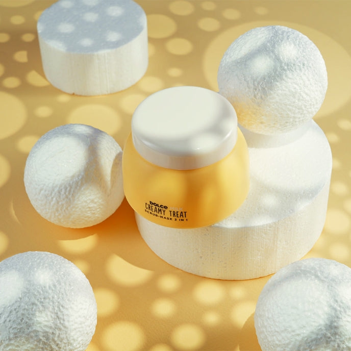 DOLCE MILK Creamy Treat 2-in-1 Scrub & Mask – Gentle Exfoliating and Nourishing Face Treatment, 100 ml
