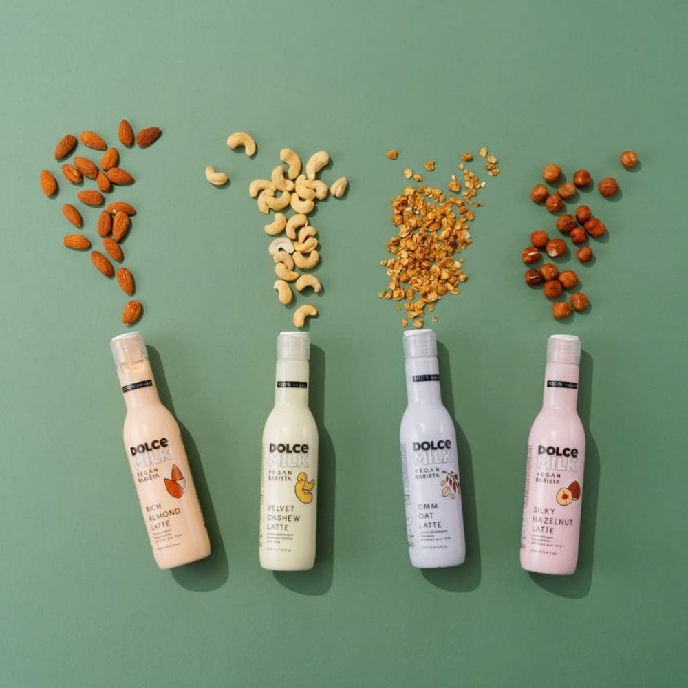 DOLCE MILK Vegan Barista Body Milk “Omm Oat Latte” – Soothing & Moisturizing Vegan Body Milk, 200 ml