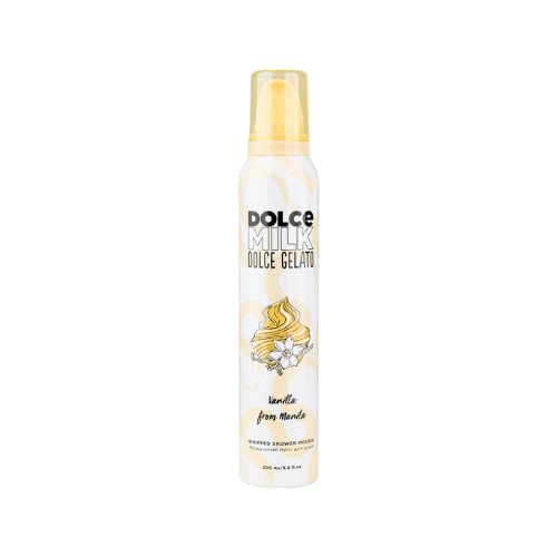 DOLCE MILK Vanilla From Manila Whipped Shower Mousse – Vitamin-Enriched Body Cleanser, 200 ml