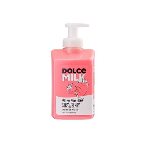 DOLCE MILK Liquid Soap “Merry Miss Wild Strawberry” – Moisturizing Hand Soap, 300 ml