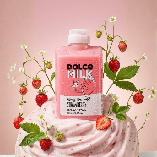 DOLCE MILK Shower Gel "Merry Miss Wild Strawberry" – 300 ml