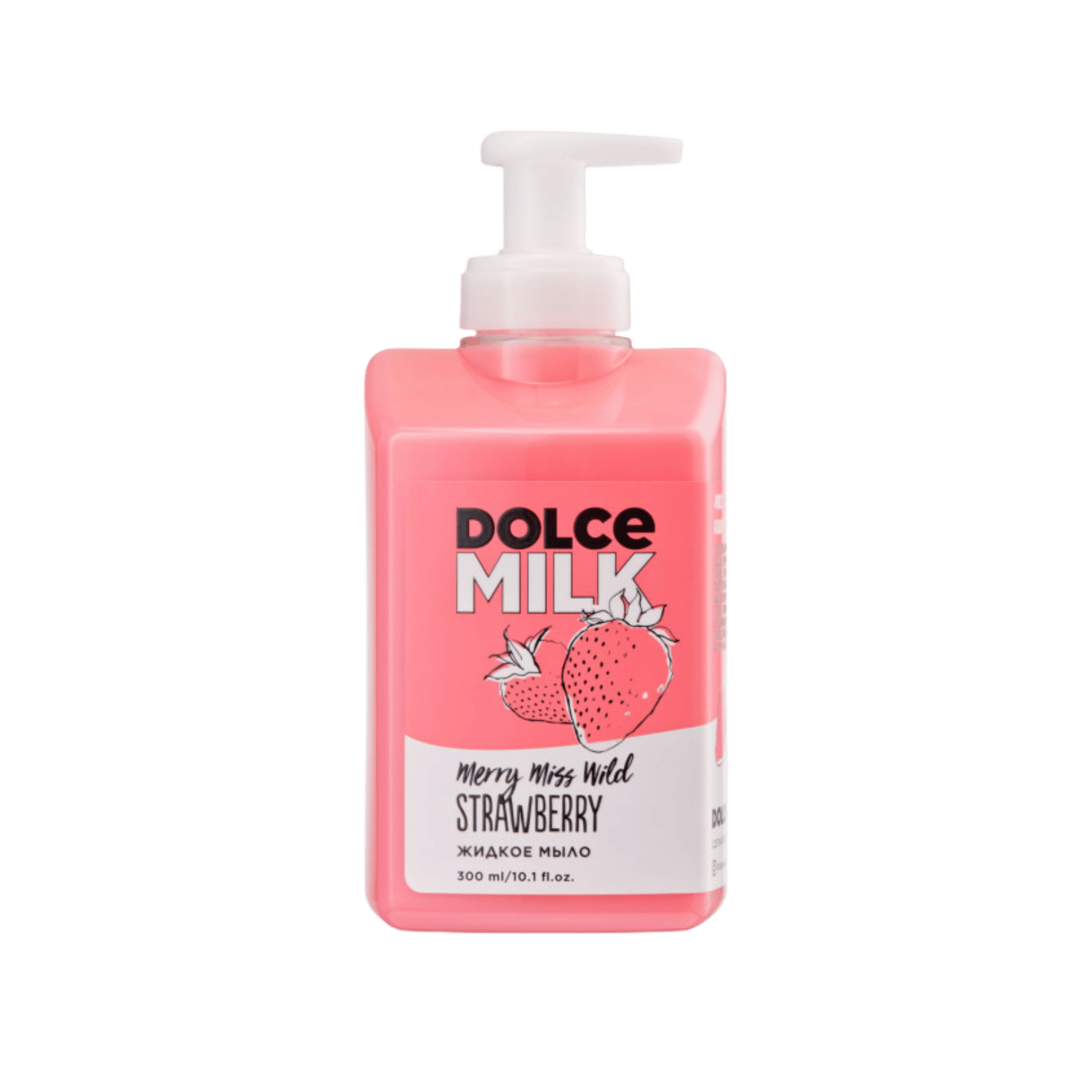 DOLCE MILK Liquid Soap “Merry Miss Wild Strawberry” – Moisturizing Hand Soap, 300 ml