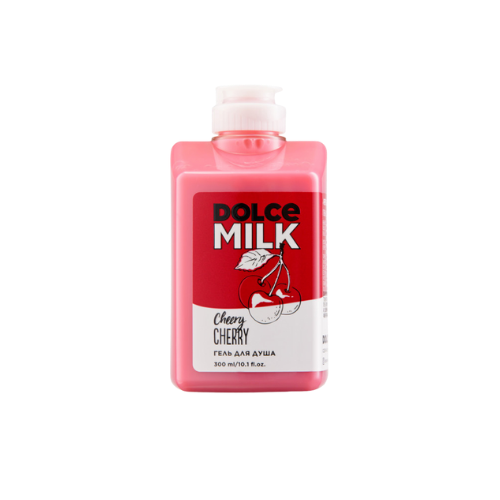 DOLCE MILK Cheery Cherry Shower Gel – Moisturizing & Gentle Cleansing with Milk Proteins, 300 ml