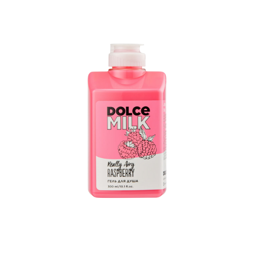DOLCE MILK Really Airy Raspberry Shower Gel – Moisturizing & Gentle Cleansing with Milk Proteins, 300 ml