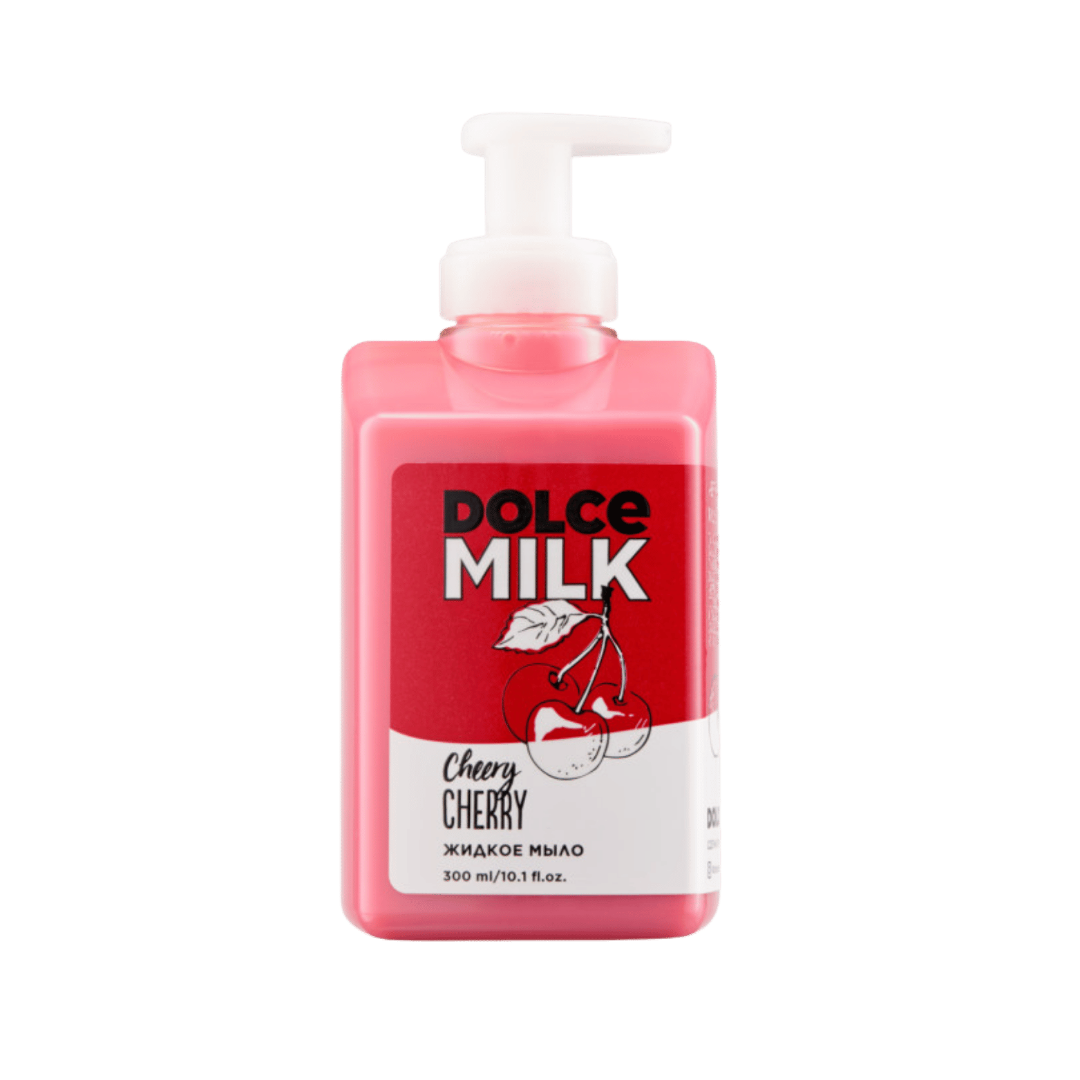 DOLCE MILK Liquid Soap “Cheery Cherry” – Moisturizing Hand Wash with Milk Proteins, 300 ml