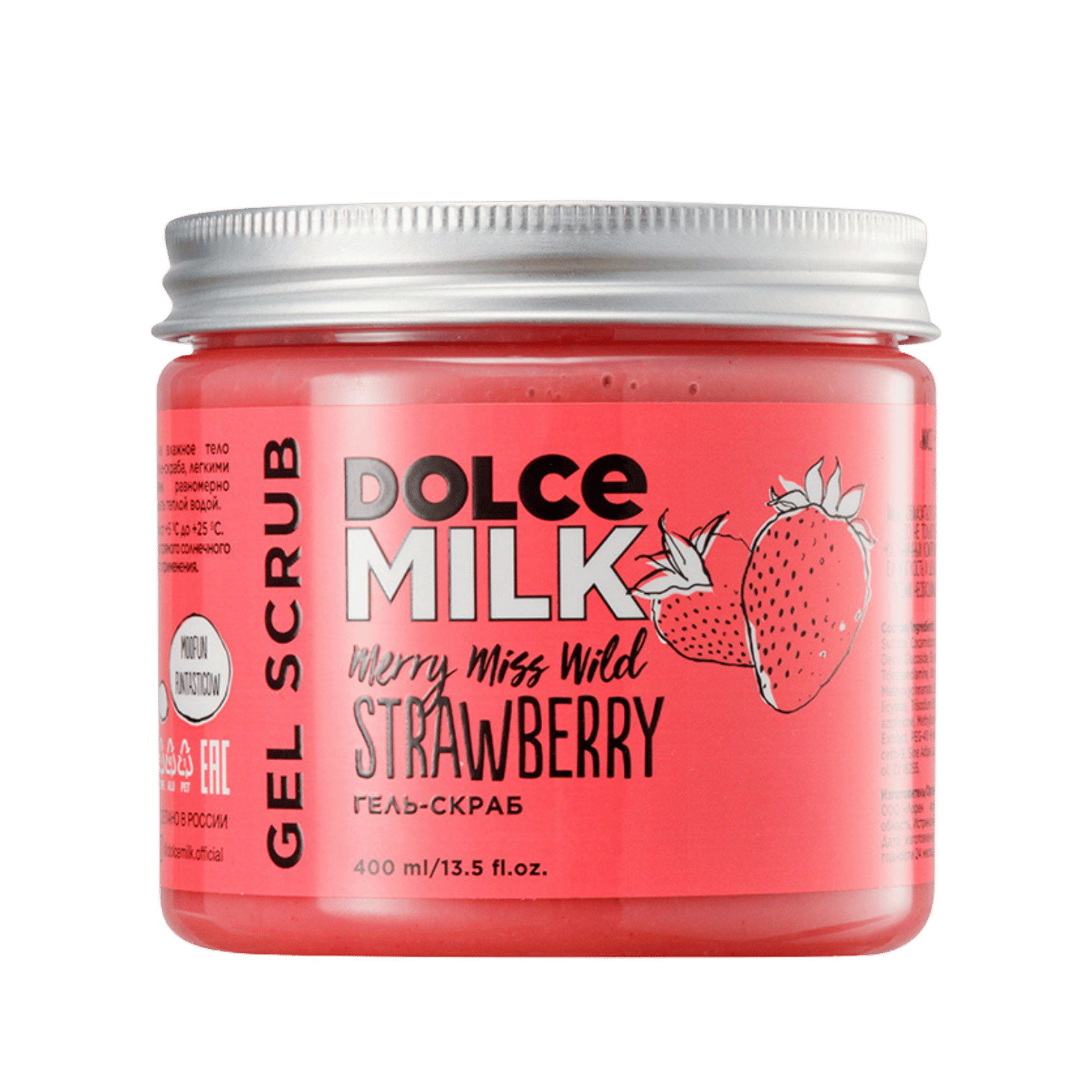 DOLCE MILK Shower Gel Scrub "Merry Miss Wild Strawberry" – 400 ml