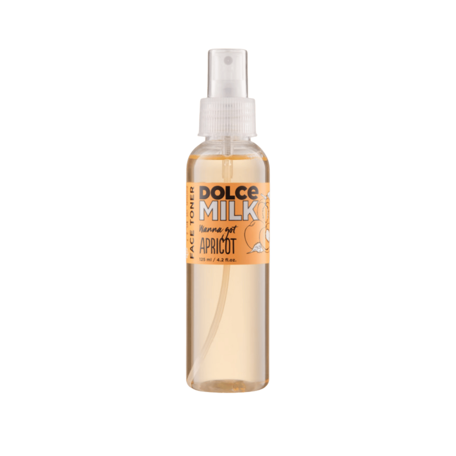 DOLCE MILK Wanna Got Apricot Face Toner – Hydrating & Toning Facial Mist with Apricot Extract, 125 ml