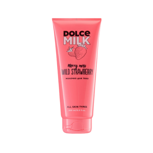DOLCE MILK Body Milk “Merry Miss Wild Strawberry” – Moisturizing & Nourishing Body Lotion, 200 ml