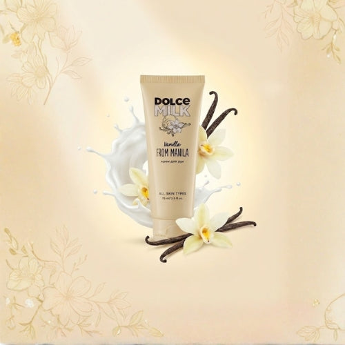 DOLCE MILK Hand Cream “Vanilla From Manila” – Nourishing & Moisturizing with Milk Proteins & Shea Butter, 75 ml