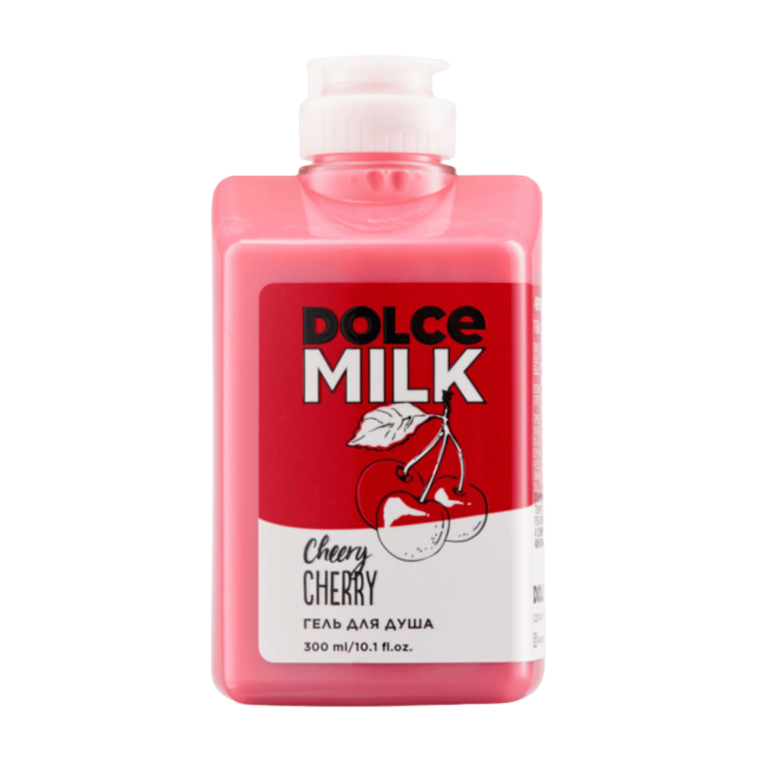 DOLCE MILK Cheery Cherry Shower Gel – Moisturizing & Gentle Cleansing with Milk Proteins, 300 ml