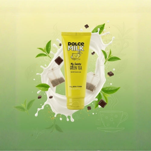 DOLCE MILK Hand Cream My Sweetie Green Tea – Nourishing & Moisturizing Hand Care with Milk Proteins & Shea Butter, 75 ml