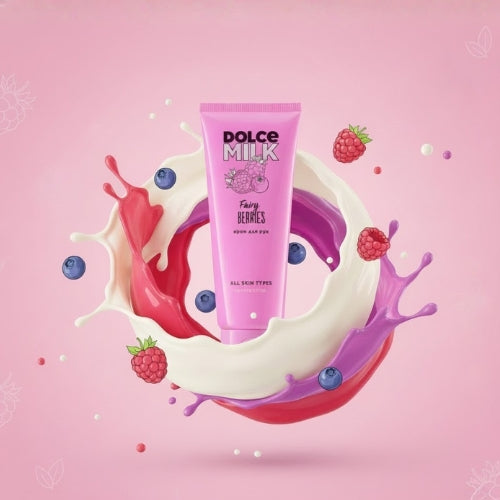 DOLCE MILK Fairy Berries Hand Cream – Moisturizing & Nourishing Formula with Shea Butter, 75 ml