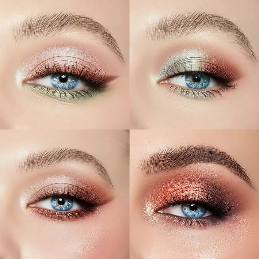 Eyeshadow palette Sunset beach Peach, 6 colors