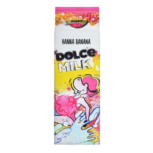DOLCE MILK Body Care Gift Set 324 – Banana Shower Gel + Sponge + Cosmetic Bag (300 ml + 1 pc)