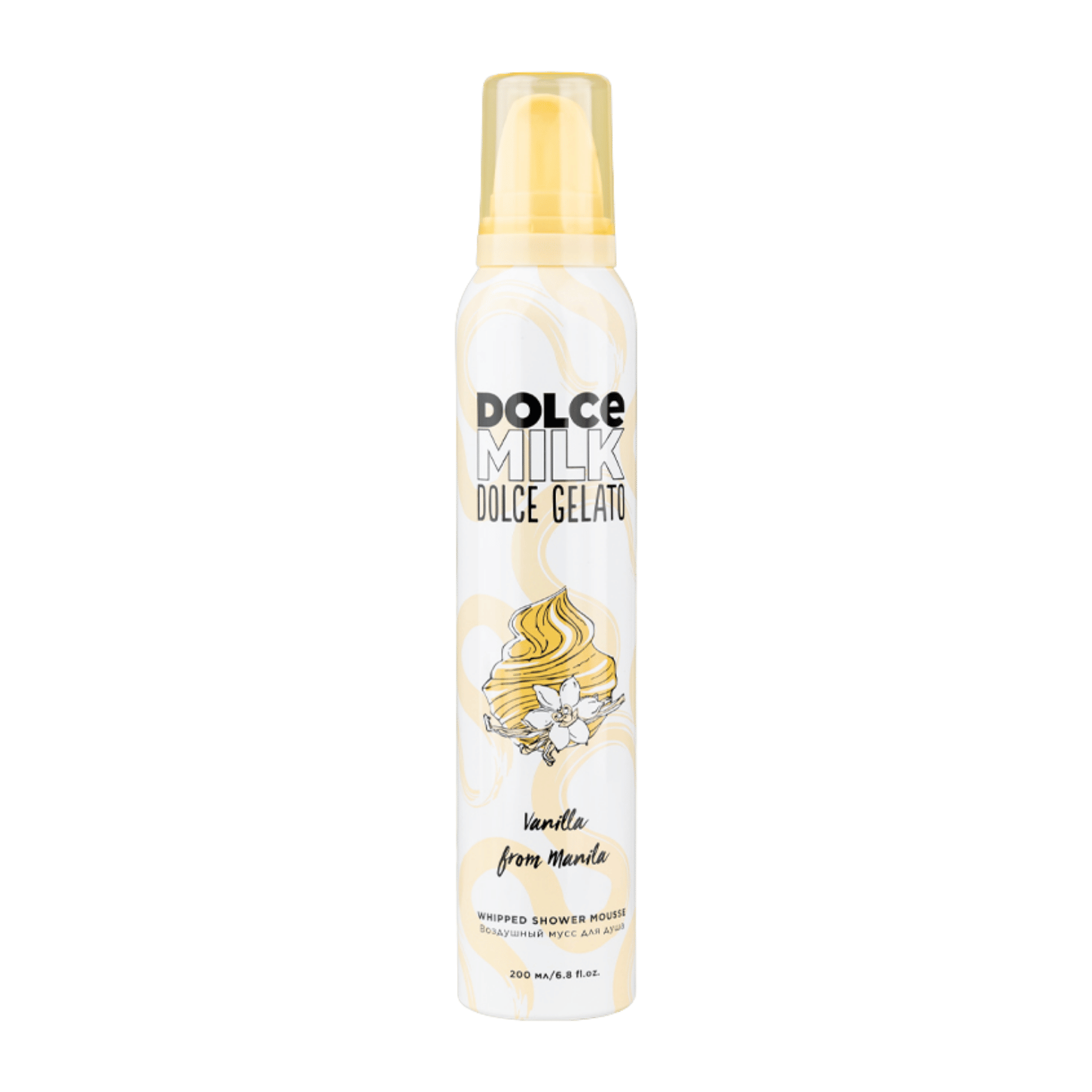 DOLCE MILK Vanilla From Manila Whipped Shower Mousse – Vitamin-Enriched Body Cleanser, 200 ml