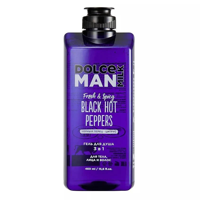 Shower gel 3 in 1 <BLACK HOT PEPPERS> 460 ml MAN